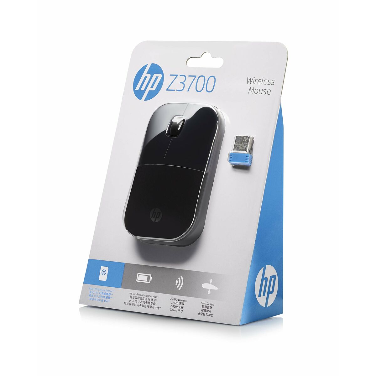 Rato sem Fios HP Z3700 Preto 1200 DPI